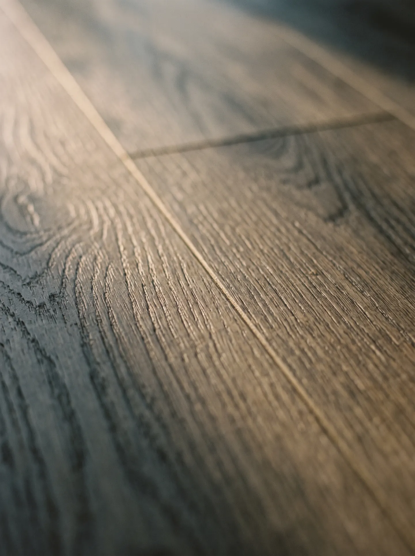 Close texture of an oak-look luxury vinyl plank